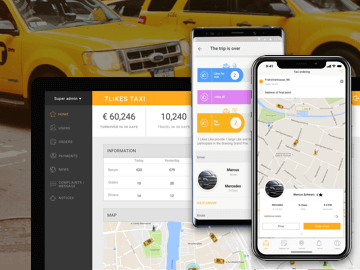 7Likes - Taxi App Development for iOS and Android