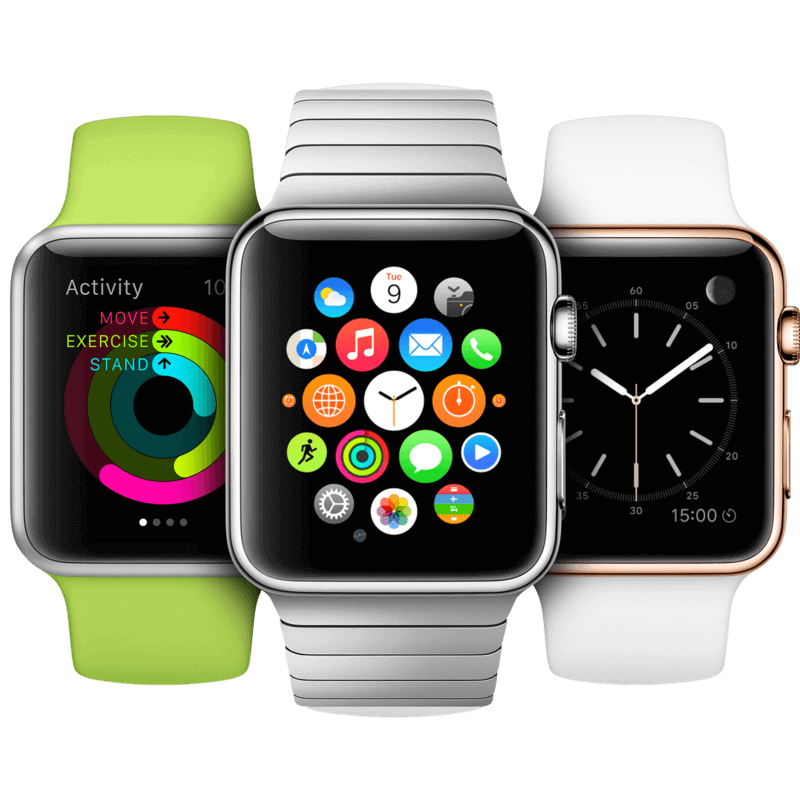 Apple Watch, Android Watch, фитнес-браслеты