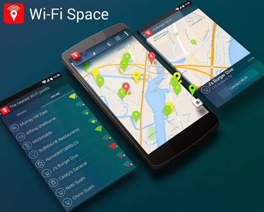 Дизайн приложения для Android Wi-Fi Space