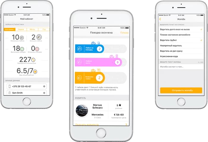 mobile app for taxi