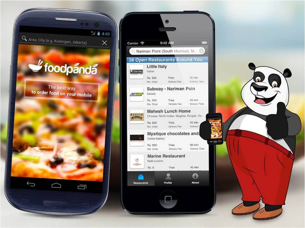 Mobile app Foodpanda