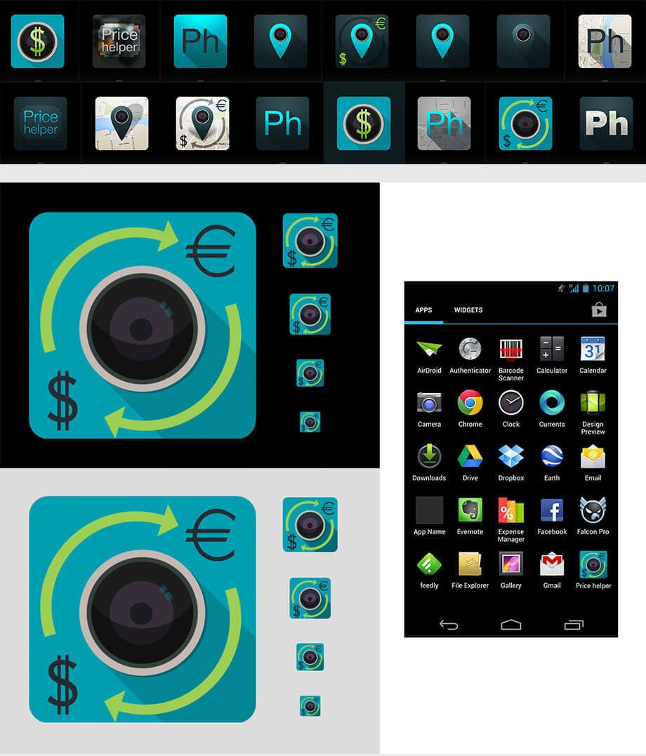 icon mobile app design