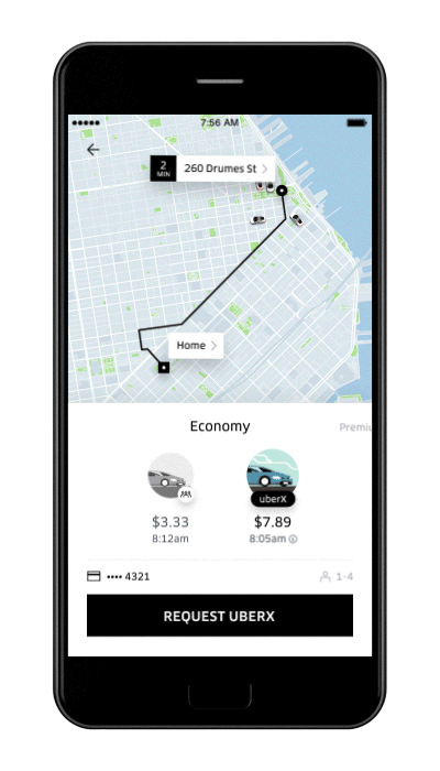 map uber app